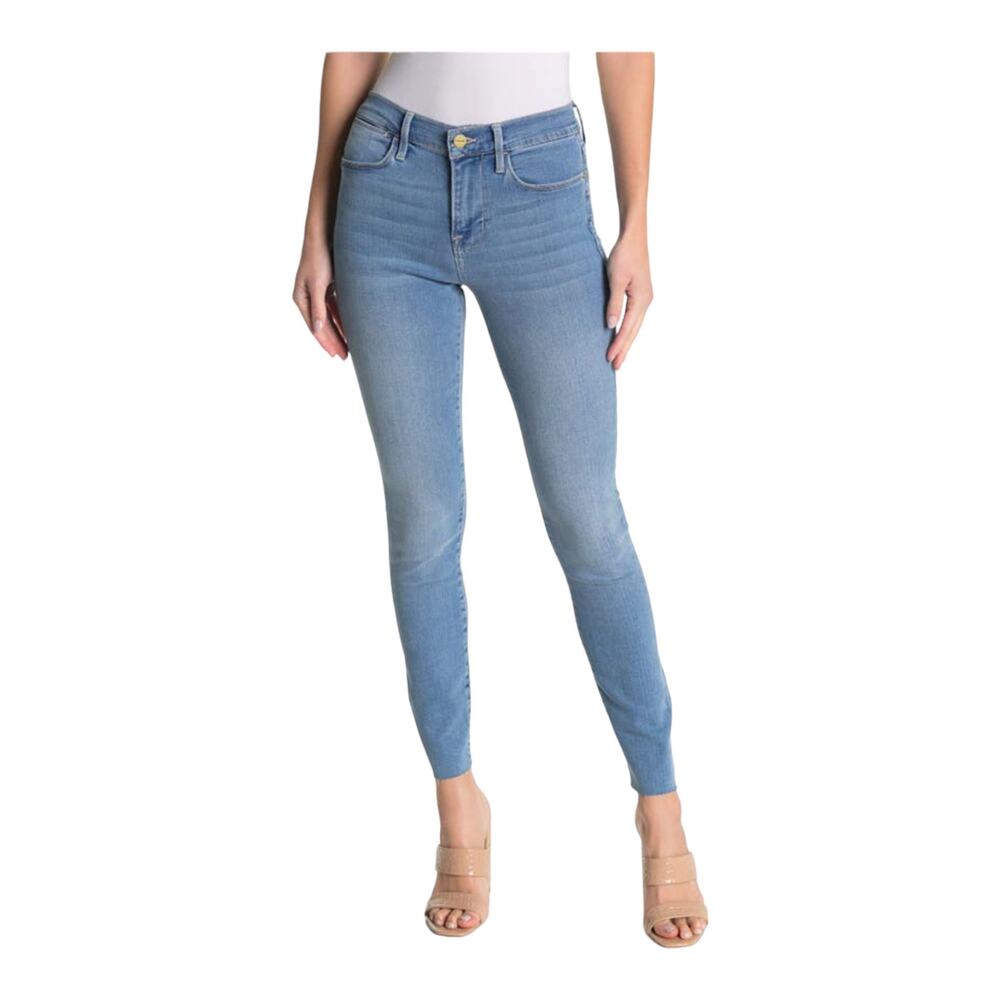 Frame Denim Jeans Le high Raw Edge Skinny light blue size 25